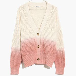 NWT Madewell Dip-Dye Courtland Cardigan Sweater S